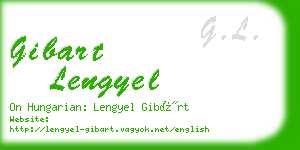 gibart lengyel business card